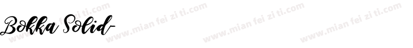 Bokka Solid字体转换